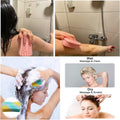 2Pack Dual Sided Silicone Body Scrubber for Exfoliating, Shower and Scalp Massage, 2 in 1 Bath & Shampoo Brush,Soft Exfoliating Body Shower