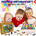 Bath Bombs for Kids with Surprise Inside, 12 pk Kids Bath Bombs with Toys | Bath Bombs with Jungle Toys, Organic, Natural, Skin-Moisturizing