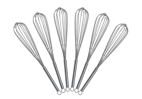 8 inch Mini Wire Whisk 6 Pack - Stainless Steel 6pk of 8"