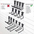 Slatwall Hooks 14 Pack, Heavy Duty Garage Wall Organizer, Multi-Size Hanging Hooks Compatible with Proslat, StoreWALL and HandiWall Slatwall Hooks