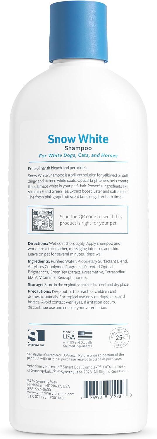 Veterinary Formula Smart Coat Whitening & Stain Remover Pet Shampoo, 17oz 17 oz Shampoo