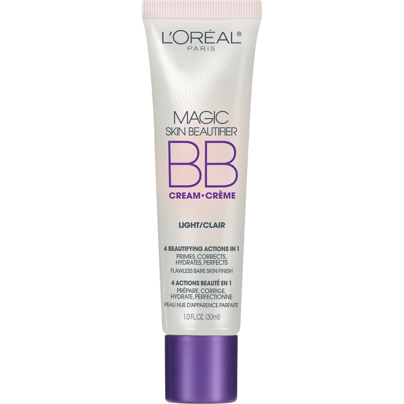 L'Oréal Paris Magic BB Cream, Hydrating Skin Beautifier & Color Changing Foundation, Light Coverage, Light, 1 fl oz. Light 1 Fl Oz (Pack of 1)