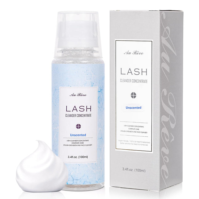 Lash Shampoo Concentrate 100Ml Lash Extension Cleanser Oil-Free Eyelash Extensio