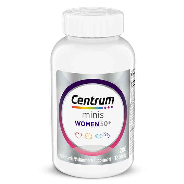 Centrum Minis Silver Women'S Multivitamin for Women 50 Plus, Multimineral Supplement with Vitamin D3, B Vitamins, Non-Gmo Ingredients, Supports
