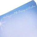 Paper Junkie Nativity Scene Stationery Pack - 96 Sheets, 8.5 x 11 In., Blue - Religious Letterhead & Decorative Letter Paper for Letter Writing