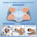 Cervical Neck Pillow for Pain Relief, Adjustable Ergonomic Memory Foam Pillow for Neck and Shoulder Pain, Orthopedic Contour Support Pillows for