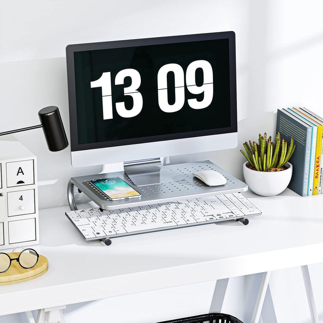 HUANUO Monitor & Laptop Stand - Metal Vented Riser for Screen, Laptops, Printers