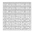 10 Sheet Small Letter Stickers, 1/2 Inch Self Adhesive Alphabet Stickers, Cute Vinyl Letter Stickers for Arts Crafts Outdoor Sign Poster Windows