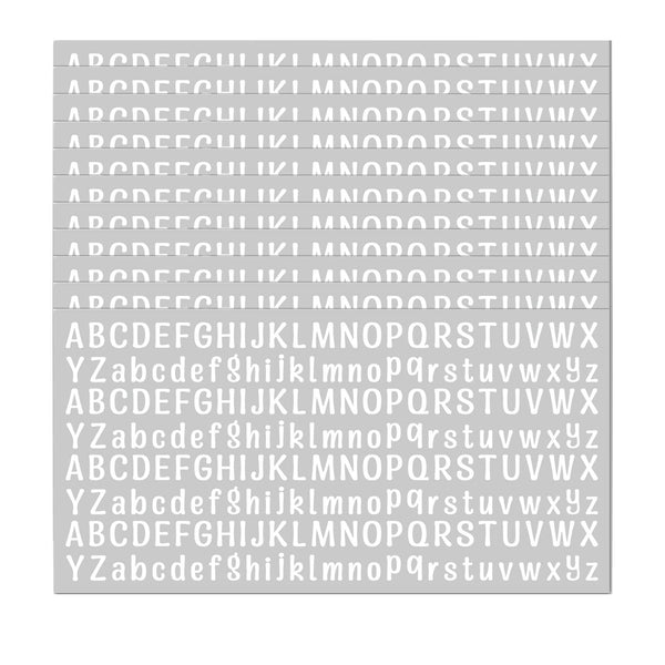 10 Sheet Small Letter Stickers, 1/2 Inch Self Adhesive Alphabet Stickers, Cute Vinyl Letter Stickers for Arts Crafts Outdoor Sign Poster Windows