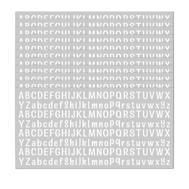 10 Sheet Small Letter Stickers, 1/2 Inch Self Adhesive Alphabet Stickers, Cute Vinyl Letter Stickers for Arts Crafts Outdoor Sign Poster Windows