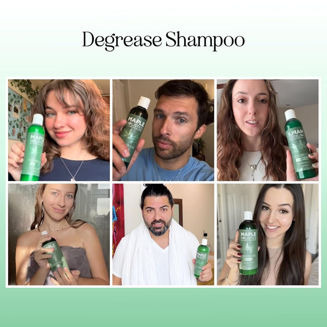Clarifying Shampoo for Build up and Oily Hair - Deep Cleansing Shampoo with Rose