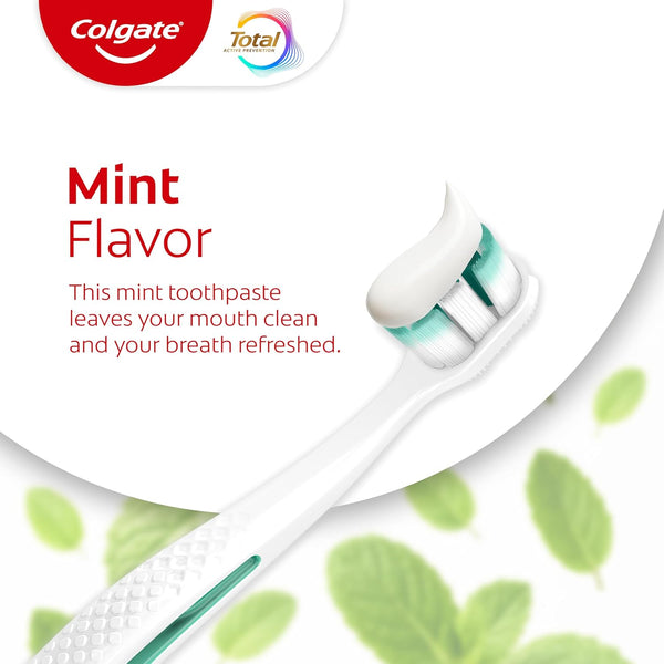 Colgate Total Whitening Toothpaste, Mint Toothpaste, 5.1 Oz Tube, 2 Pack