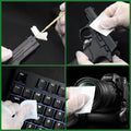 1700PCS gun cleaning supplies—1500PCS Gun Cleaning Patches +200PCS Gun Cleaning swabs,2"x2"Lint Free Gun Cleaning Rags,6"Long Cotton swabs for 9mm