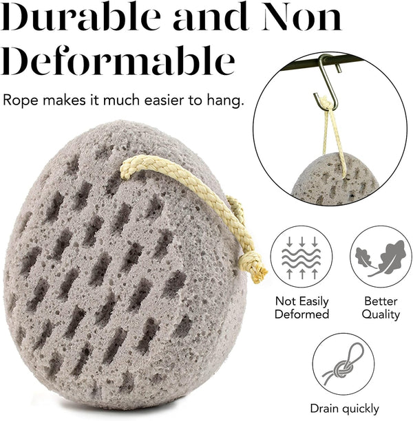 BAIMEI IcyMe Body Bath Sponge for Shower – Soft & Exfoliating, 2-Pack | Soft, Durable & Skin-Friendly Exfoliating Loofah Sponge, Easy To Grip,