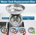 Kitchen Sink Drain Strainer 2 Pack of Stopper Combo Basket Replacement for 3-1/2 Inch Drain I Sink Drain Basket Stainless Steel Bathroom Sink