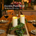 Homemory 6"x3" Outdoor Waterproof Flameless Candles, LED Candles, Battery Operated Candles with Remote and Timers, Electric Fake Plastic Pillar