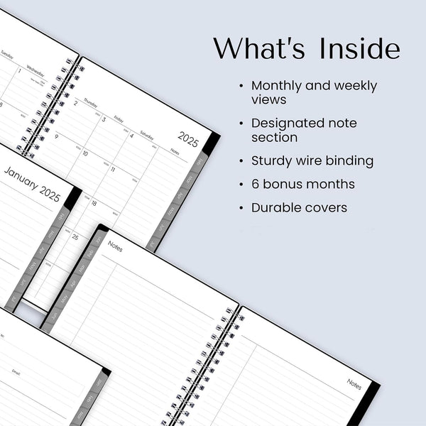 Blue Sky 2025 Weekly and Monthly Planner Calendar, Includes January 2025 - December 2025, 5" x 8", Flexible Cover, Laminated Tabs, Wirebound,