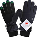 Winter Gloves for Men and Women, Thermal Touchscreen Warm Gloves with Windproof & Grip, for Running Cycling Skiing Hiking Driving Outdoor Sports