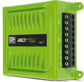BD400.4GREEN Four Channel 4 X 100 Watt Rms Full Range Car Audio Amplfier 4 Ohms Bridged with Optional Use Low or High Pass Filters Green
