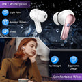 Wireless Earbuds Bluetooth Headphones, 2025 Hi-Fi Stereo Deep Bass Ear Buds, 4 ENC Noise Cancelling Mic, USB Fast Charging in-Ear Earphones, IP7