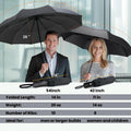 SIEPASA Compact Travel Umbrella - Windproof Auto Open/Close, Small Folding Umbrella for Rain - Lightweight & Durable with Fiberglass Frame,