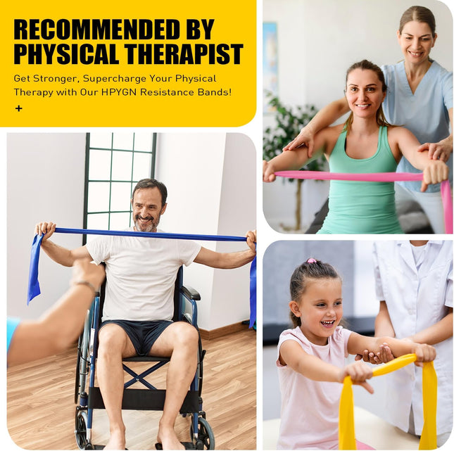 Resistance Bands, Exercise Bands, Physical Therapy Bands for Strength Training, 