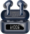 TOZO Hybrid Active Noise Cancelling Wireless Earbuds with 6 Mics AI Clear Call Ear Buds 55H Playtime with LED Display 32 Preset Eqs via APP