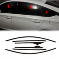 Window Trim Chrome Delete Blackout Overlay Kit Pre-Cut Vinyl Compatible for Honda Accord 10th Gen 2018-2021 (Side Window Chrome Delete)