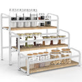 Spice Rack Organizer for Countertop , 3-Tier Spice Storage Holder with Magnetic Connetion for Kitchen , Durable Syrup Rack with Fall Protection