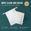 Nectar & Nest Reusable Bread Bags for Homemade Bread (2 Pack) - XL Cotton Beeswax Bags, Sourdough Bag, Beeswax Bag, Sourdough Storage