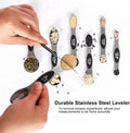 Magnetic Measuring Spoons Set Stainless Steel with Leveler, Stackable Metal Tablespoon Measure Spoon for Baking, Cups and Spoon Set Kitchen