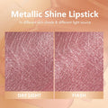 MAKI YIKA Metallic Pink Lipstick for Women Nude Lipsticks Long Lasting Shine Glitter Lipstick No Smudge No Transfer Liquid Lip Gloss (BR010 Sweet
