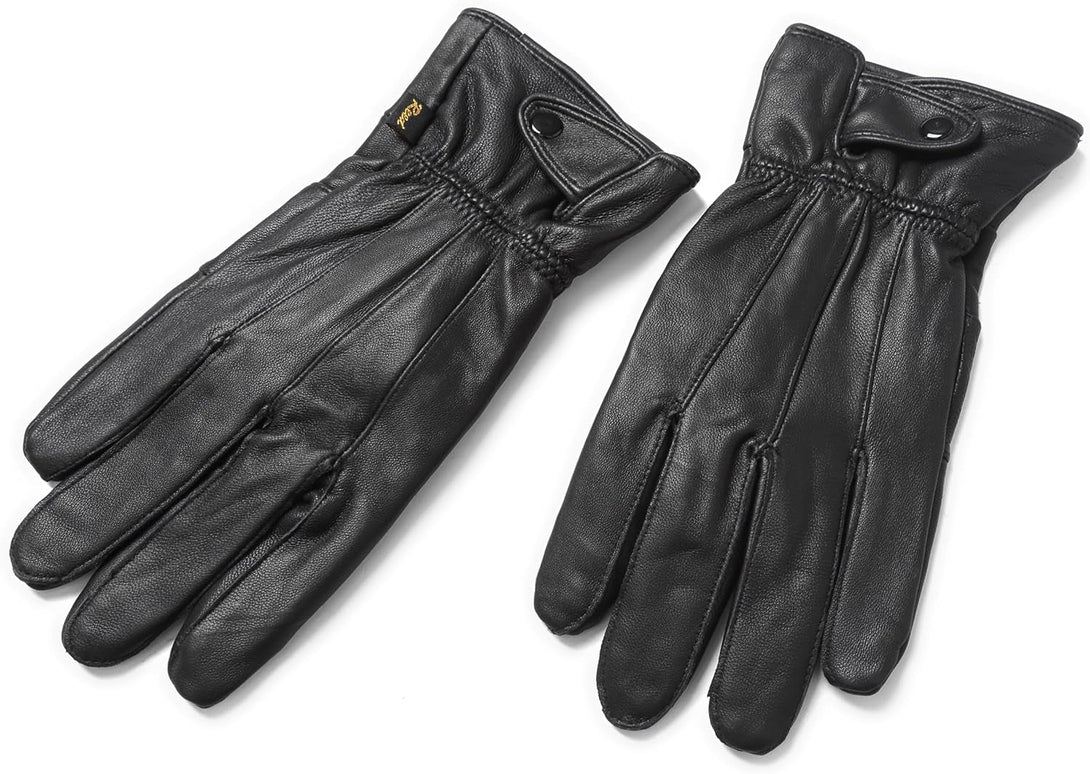 REED Men'S Genuine Leather Warm Lined Driving Gloves - Touchscreen Texting Compatible