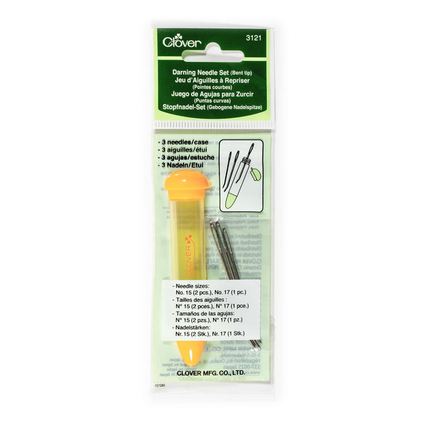 Clover 3121 Tapestry Needle Set Chibi, Bent Tip , Beige 1 Count (Pack of 1)