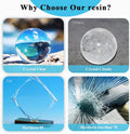 Epoxy Resin, 32OZ Epoxy Resin Crystal Clear, Not-Yellowing No-Bubble, Self Leveling Easy Pour/Mix 1:1 Casting Kit & Coating for DIY Jewelry