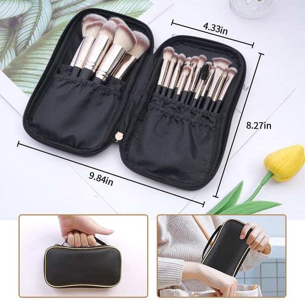MAGEFY Makeup Brushes, 22 Pcs Professional Premium Synthetic Makeup Brush Set with Case, Foundation Eyeshadow Brush Travel Make up Brushes Set