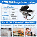 97012248 Motor Range Hood Fan Motor Compatible with Broan and Nutone Kitchen Exhaust Fan Replacement Replace 40000 and 42000 Series AP4527731,