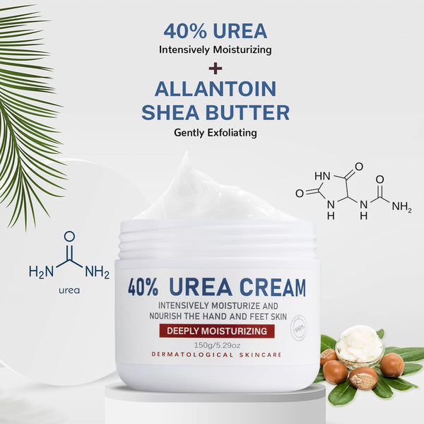 OUKEYA 40 Percent Urea Cream Hand Foot Cream for Dry Cracked Skin 5.29Oz-1P