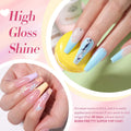 Born Pretty Pastel Gel Nail Polish Spring Summer Macaron Candy Sweet Color | Soft Pink Yellow Purple Blue Green,for Salon Manicure and Nail Art