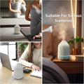 Oil Diffuser,100ML Mini Aromatherapy with USB Cable & Adapter, 7 Colors Lights Mode Waterless Auto Off for Car Home Office Room (USB Power) White