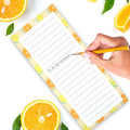 4 Pack Magnetic Notepads for Refrigerator, Grocery List Magnet Pad for Fridge, Fruit Design Magnetic Grocery List Pad for Fridge, Full Magnet Back