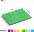 Eastern Wolf 9 Pads to Do Lined Sticky Notes, 9 Bright Multi Colors Self-Stick Note Pads, 3x4 Inch with Line Adhesive Memo Sticky Notes Notepad,