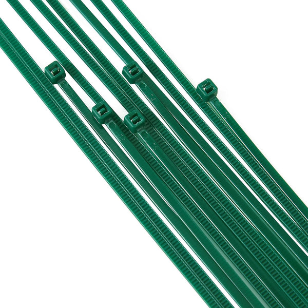 4 inch 3mm Dark Green Nylon Garden Cable Zip Ties Self Locking Cable Ties Twist Ties, Multi-Purpose Cable Tie(100 Pcs) 4 in x 0.118 in