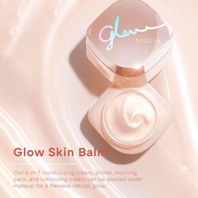MISSHA Glow Skin Balm 1.69 Fl Oz/ 50Ml 4-In-1 Primer, Moisturizing Cream, Mornin