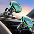 LISEN 15W MagSafe Car Mount Charger, Magnetic Phone Holders for Your Car Black Gray 1 Count
