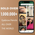 2 Pack Eyebrow Pencil, Waterproof Eyebrow Makeup with Dual Ends, Professional Brow Enhancing Kit with Eyebrow Brush (Dark Brown #1)