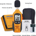 Decibel Meter, RISEPRO® Digital Sound Level Meter 30 – 130 Db Audio Noise Measure Device Backlight MAX/MIN, Data Hold Auto Power off Dual Ranges HT-80A