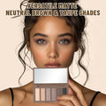 SUSIKEKI 6 Colors Mini Eyeshadow Makeup Palette Neutral Nude Smoky Eye Shadow Taupe & Brown Matte Make Up Pallet with Mirror Highly Pigmented Long