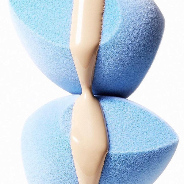 JUNO & Co. Microfiber Makeup Sponge Set 4-Pack, Dual Layer Technology and Airbrushed Complexion Finish, Makeup Blender for Foundation, Powder and