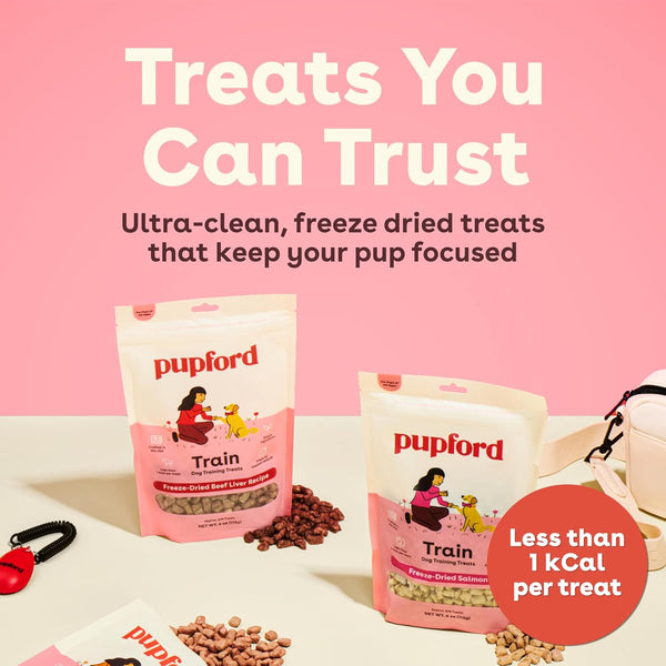 Pupford Freeze Dried Training Treats for Dogs & Puppies (Beef Liver, 4 oz) Beef 4 Ounce (Pack of 1)